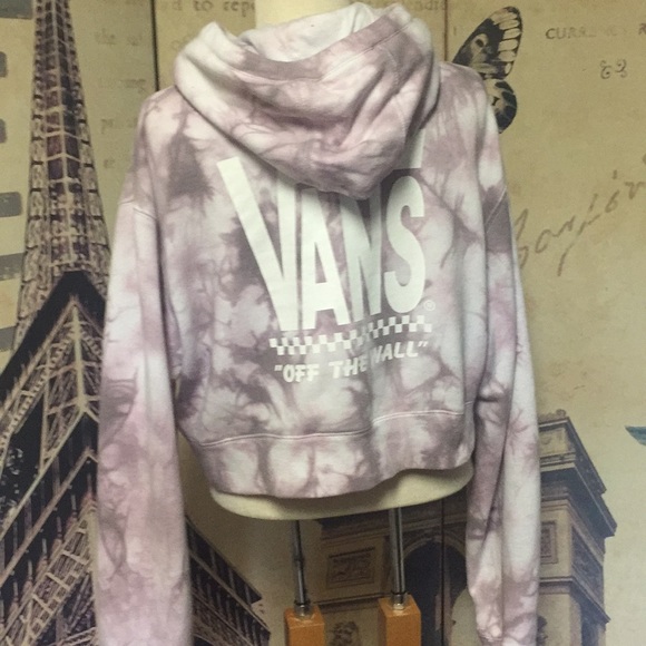 Vans Tops - Vans L Tie Die Off The Wall Crop Hoodie